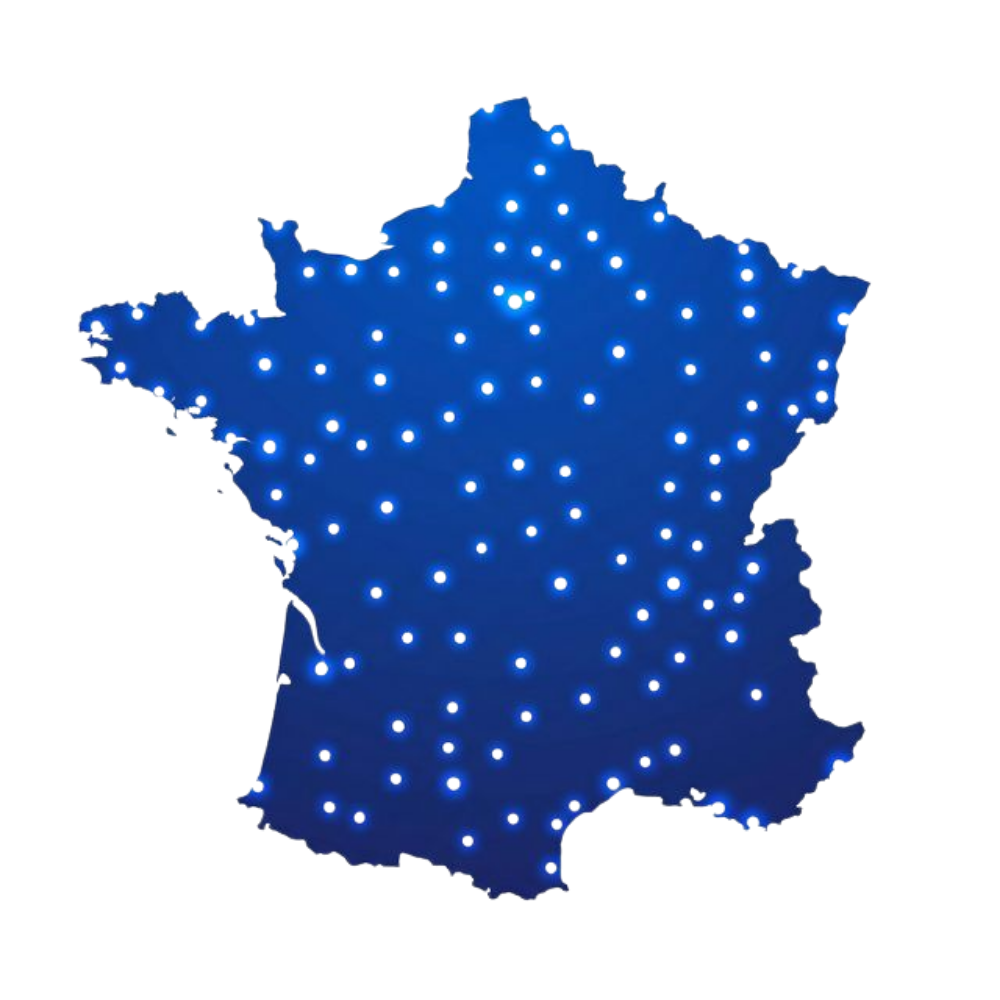 Carte de France - 80 agences