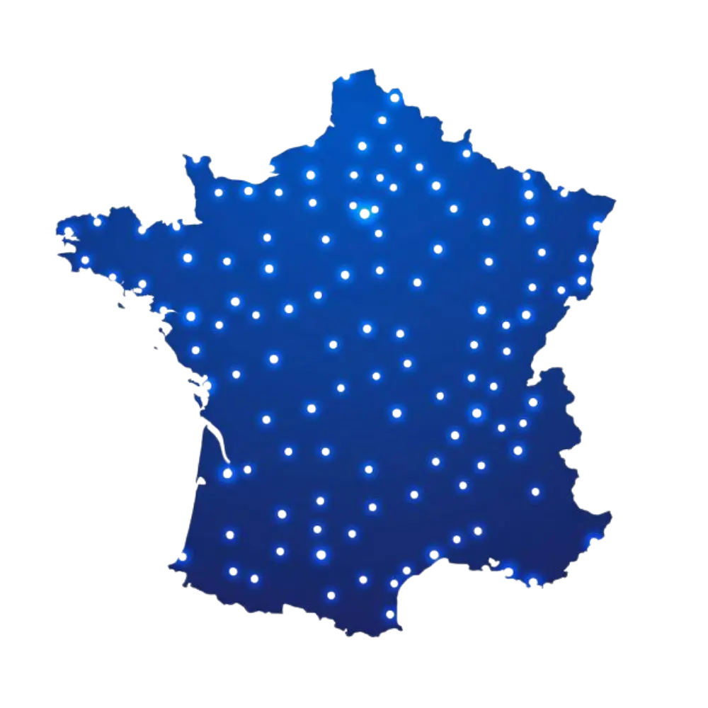 Carte de France - 66 agences