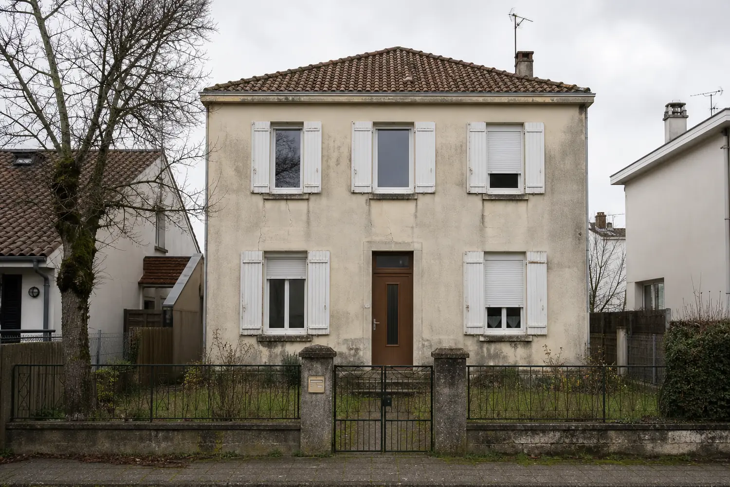 Façade avant travaux d'isolation