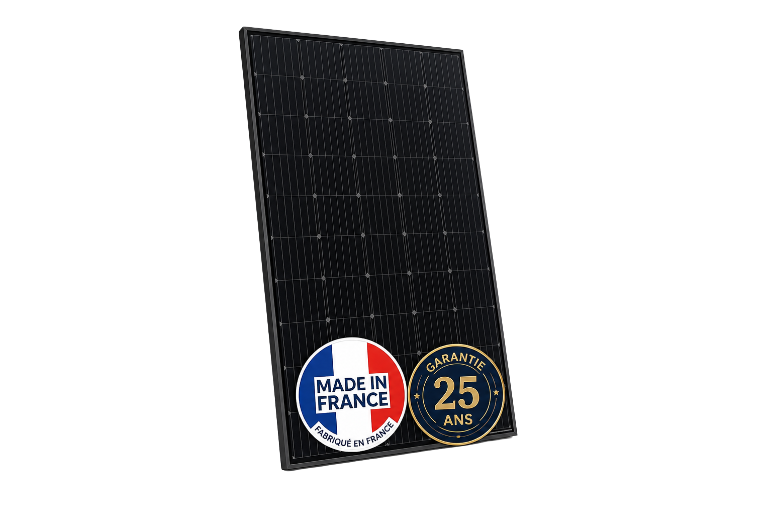 Panneau solaire Made in France avec badge Garantie 25 ans