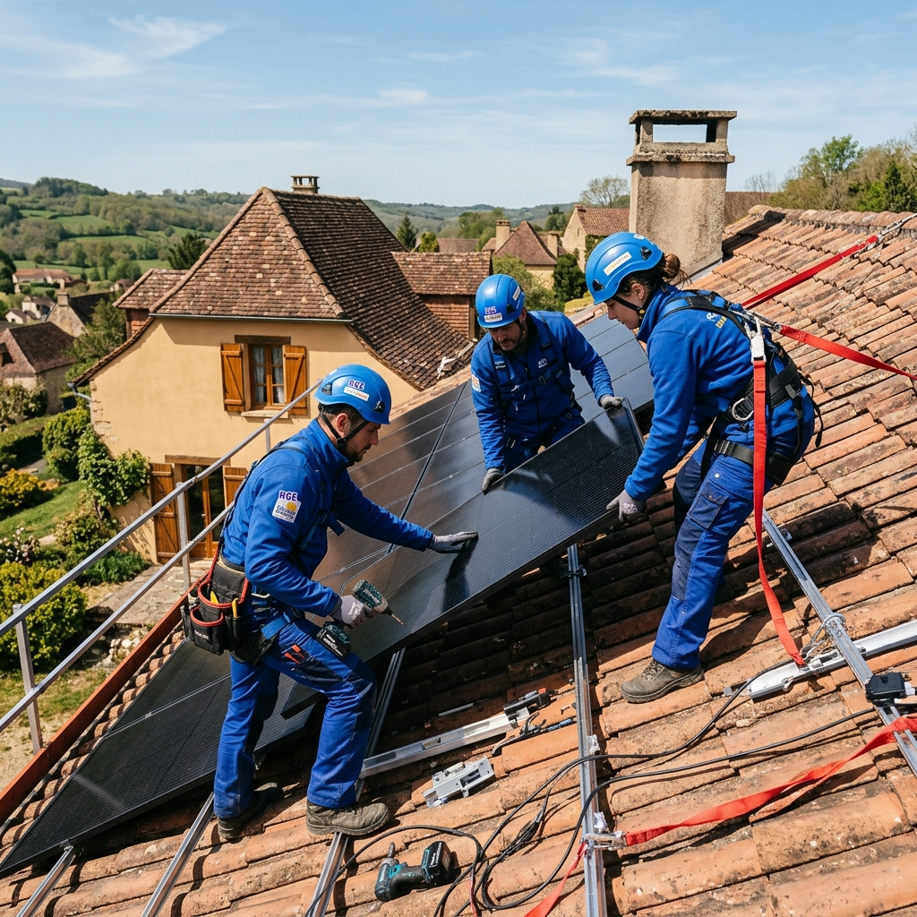 Installation panneaux solaires